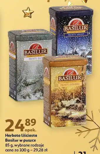 Auchan Herbata frosty evening basilur oferta