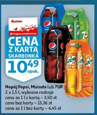 Auchan Napój orange mirinda oferta