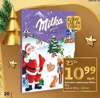 Auchan Kalendarz adwentowy milka oferta