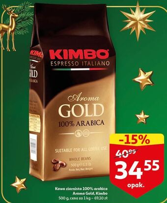 Auchan Kawa kimbo aroma gold 100% arabica oferta