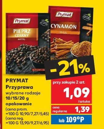 Kaufland Pieprz czarny ziarnisty prymat oferta