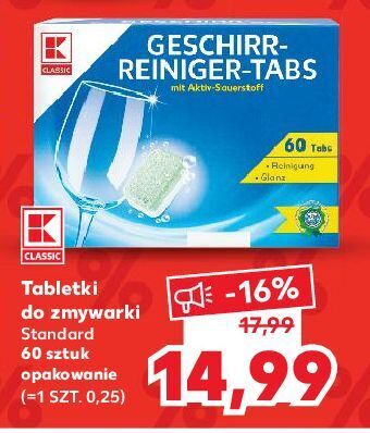 Kaufland Tabletki do zmywarek k-classic oferta