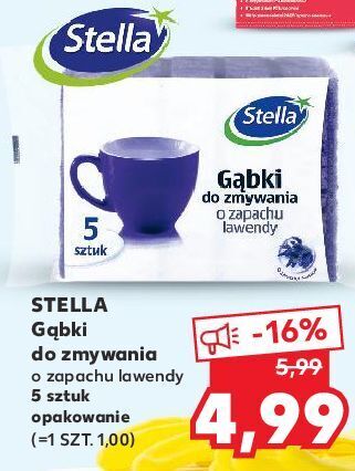 Kaufland Gąbki do zmywania lawendowe stella oferta