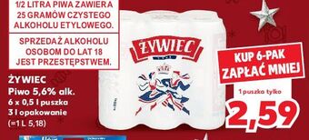 Kaufland Piwo żywiec jasne pełne oferta