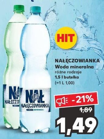 Kaufland Woda gazowana nałęczowianka oferta
