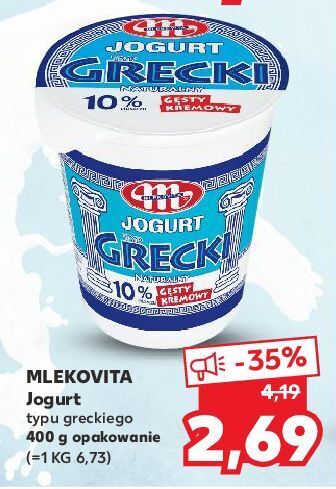 Kaufland Jogurt typu greckiego mlekovita oferta