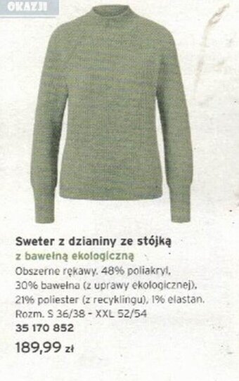 Tchibo Tchibo sweter z dzianiny ze stójką oferta