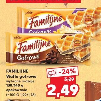 Kaufland Wafelki gofrowe z musem waniliowym jutrzenka familijne oferta