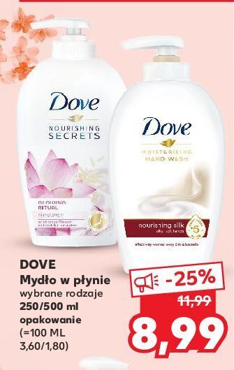 Kaufland Mydło w płynie glowing ritual dove nourishing secrets oferta