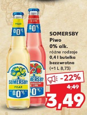 Kaufland Piwo somersby pear 0.0% oferta
