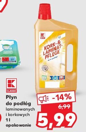 Kaufland Płyn do podłóg laminowanych i korkowych k-classic oferta