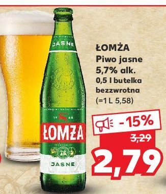 Kaufland Piwo łomża jasne pełne oferta