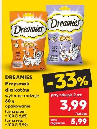 Kaufland Przysmak dla kota z kurczakiem dreamies oferta