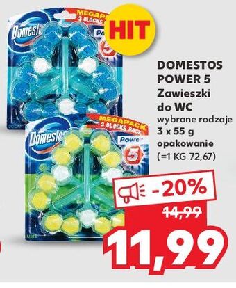 Kaufland Kostka do wc ocean domestos power5 oferta