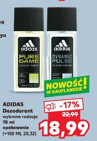 Kaufland Dezodorant adidas men pure game oferta