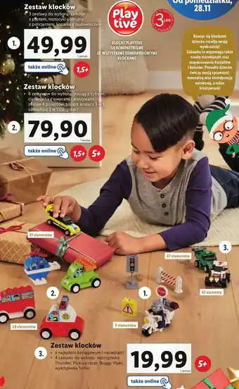 Lidl Klocki wyścigówka turbo playtive oferta