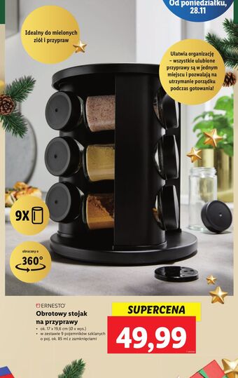 Lidl Stojak na przyprawy ernesto oferta
