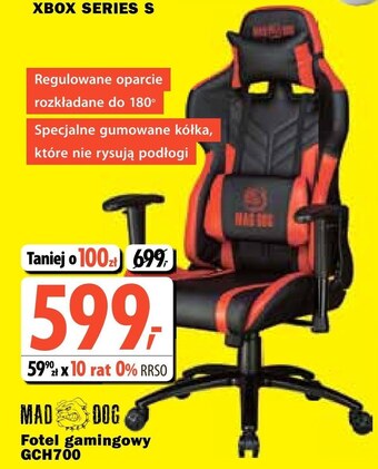 Media Expert Fotel gamingowy mad dog oferta