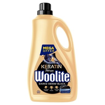 Stokrotka Woolite keratin therapy płyn do prania czerń ciemne kolory jeans 3,6 l (60 prań) oferta