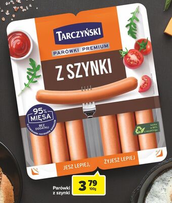 Carrefour Parówki z szynki tarczyński oferta