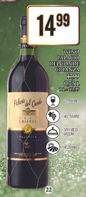 Dino Wino palacio del conde crianza oferta