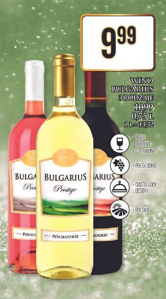 Wino bulgarius prestige semi sweet