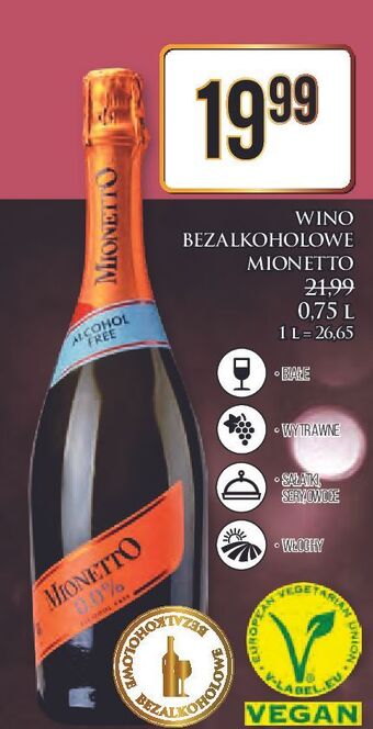 Dino Wino mionetto 0.0% oferta