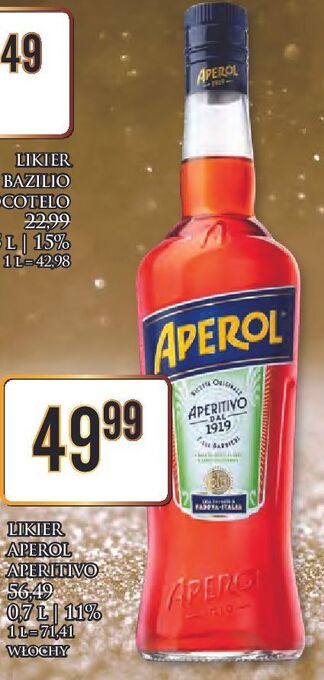 Dino Likier aperol aperitivo oferta
