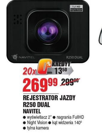 Wideorejestrator r250 dual navitel