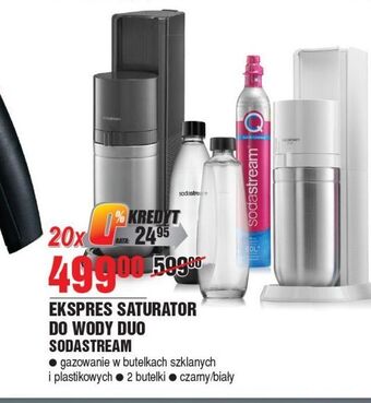 E.Leclerc Saturator ekspres crystak black + 2 butelki sodastream oferta