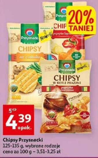 Auchan Przysnacki Chipsy 125-135g oferta