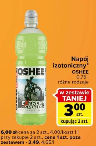 Carrefour Express Oshee napój izotoniczny 0,75l oferta