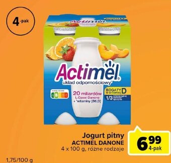 Carrefour Express Actimel danone jogurt pitny 4x100g oferta