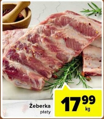 Carrefour Żeberka płaty 1kg oferta