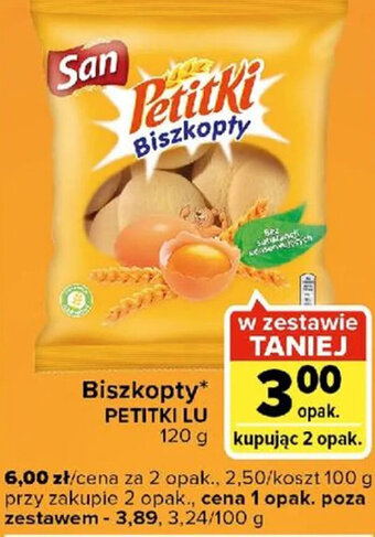 Carrefour Express Petitki Lu Biszkopty 120g oferta