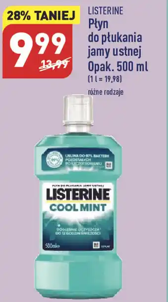 ALDI Listerine płyn do płukania jamu ustnej opak. 500ml oferta