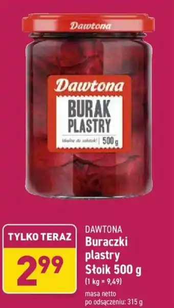 ALDI Buraczki plastry 500g oferta