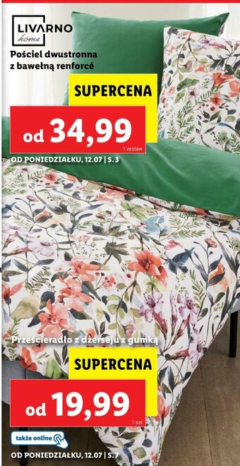 Lidl Pościel dwustronna z bawełną renforce oferta