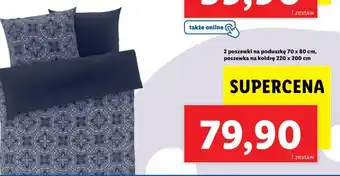 Lidl Pościel satynowa 2x70x80cm, 220x200cm oferta