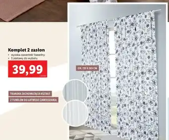Lidl Komplet 2 zasłon oferta