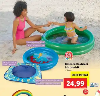 Lidl Basenik dla dzieci lub brodzik oferta