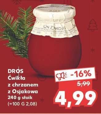 Kaufland Ćwikła z chrzanem osjakowa dros oferta