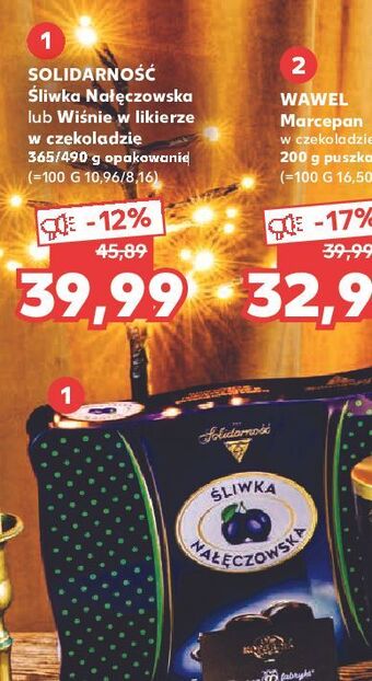 Kaufland Bombonierka solidarność złota wiśnia oferta