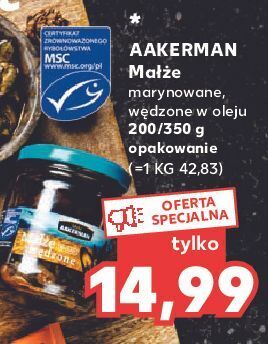 Kaufland Małże wędzone w oleju aakerman oferta