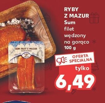 Kaufland Sum wędzony na gorąco filet ryby z mazur oferta