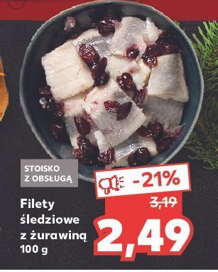 Kaufland Filety śledziowe z żurawiną oferta