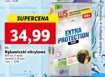 Rękawiczki nitrylowe rozm. m w5