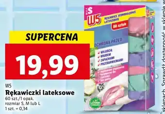 Lidl Rękawiczki lateksowe l w5 oferta