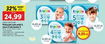 Lidl Pieluszki  midi 3 lupilu soft & dry oferta