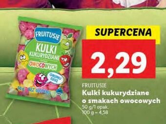 Lidl Chrupki kukurydziane owocowe fruitusie oferta